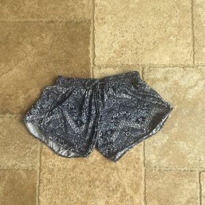 Women's Blue Patterned Raya Sun Shorts